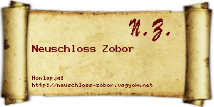 Neuschloss Zobor névjegykártya